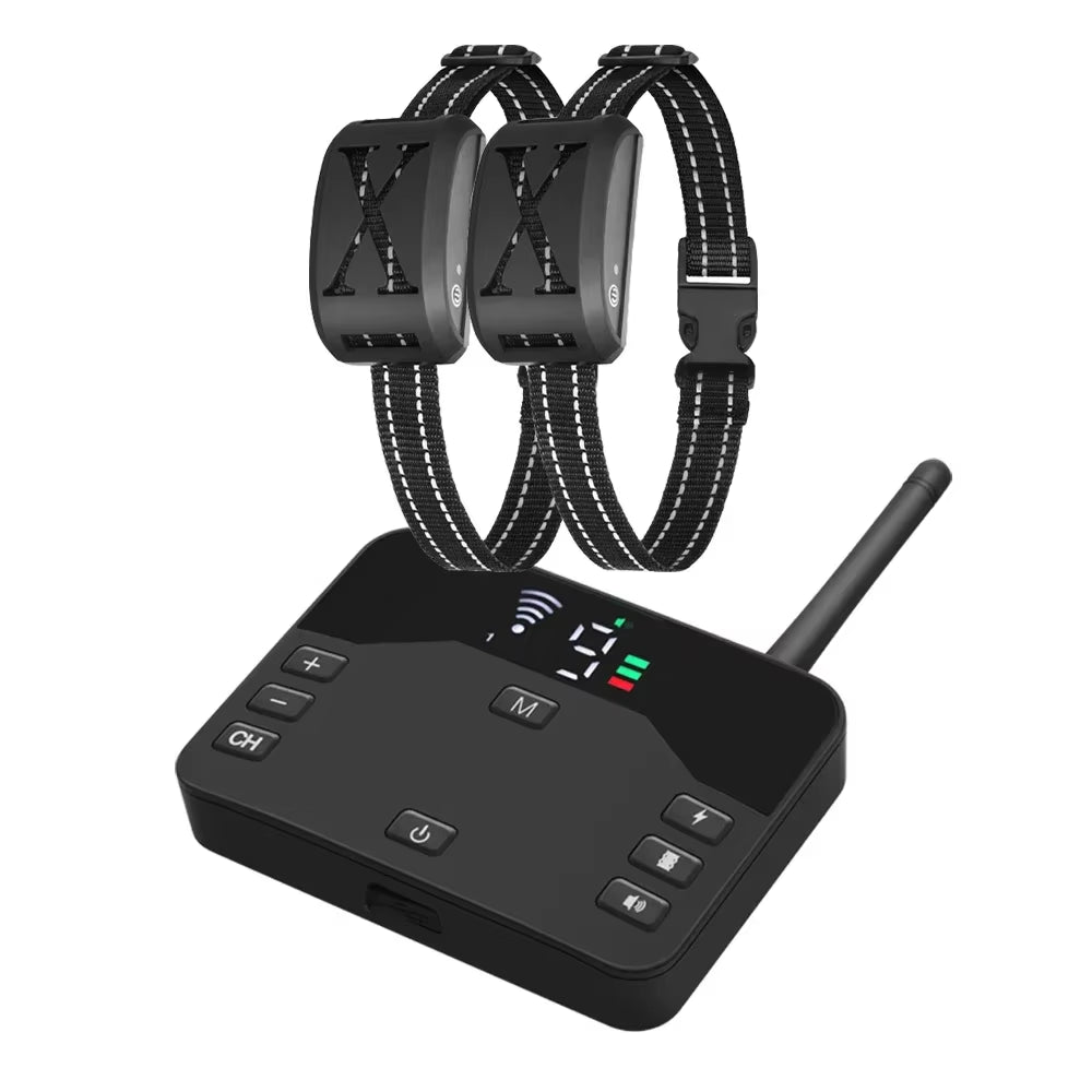 Transform Your Dog's Behavior with Our Advanced Anti-Bark Training Collar - Wireless Electric Fence with Custom Vibration & Shock Options