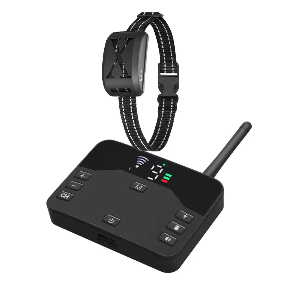 Transform Your Dog's Behavior with Our Advanced Anti-Bark Training Collar - Wireless Electric Fence with Custom Vibration & Shock Options