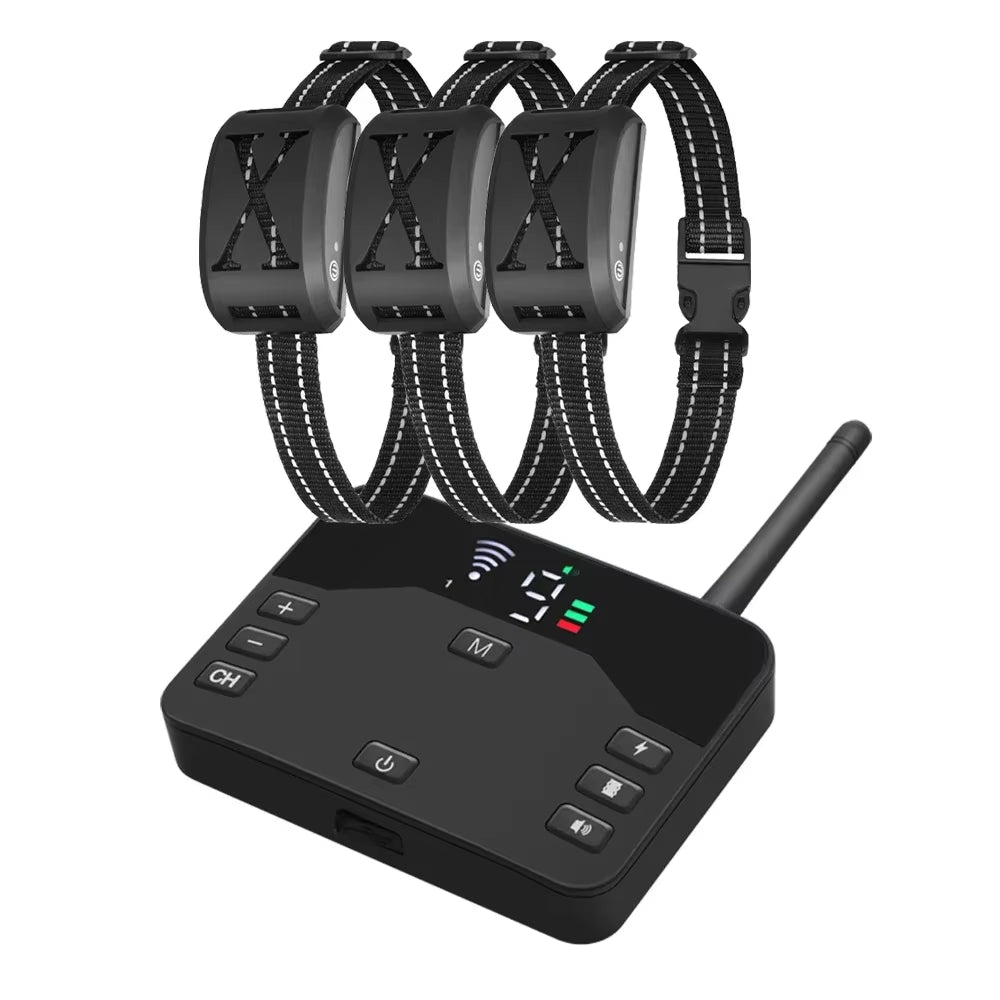 Transform Your Dog's Behavior with Our Advanced Anti-Bark Training Collar - Wireless Electric Fence with Custom Vibration & Shock Options